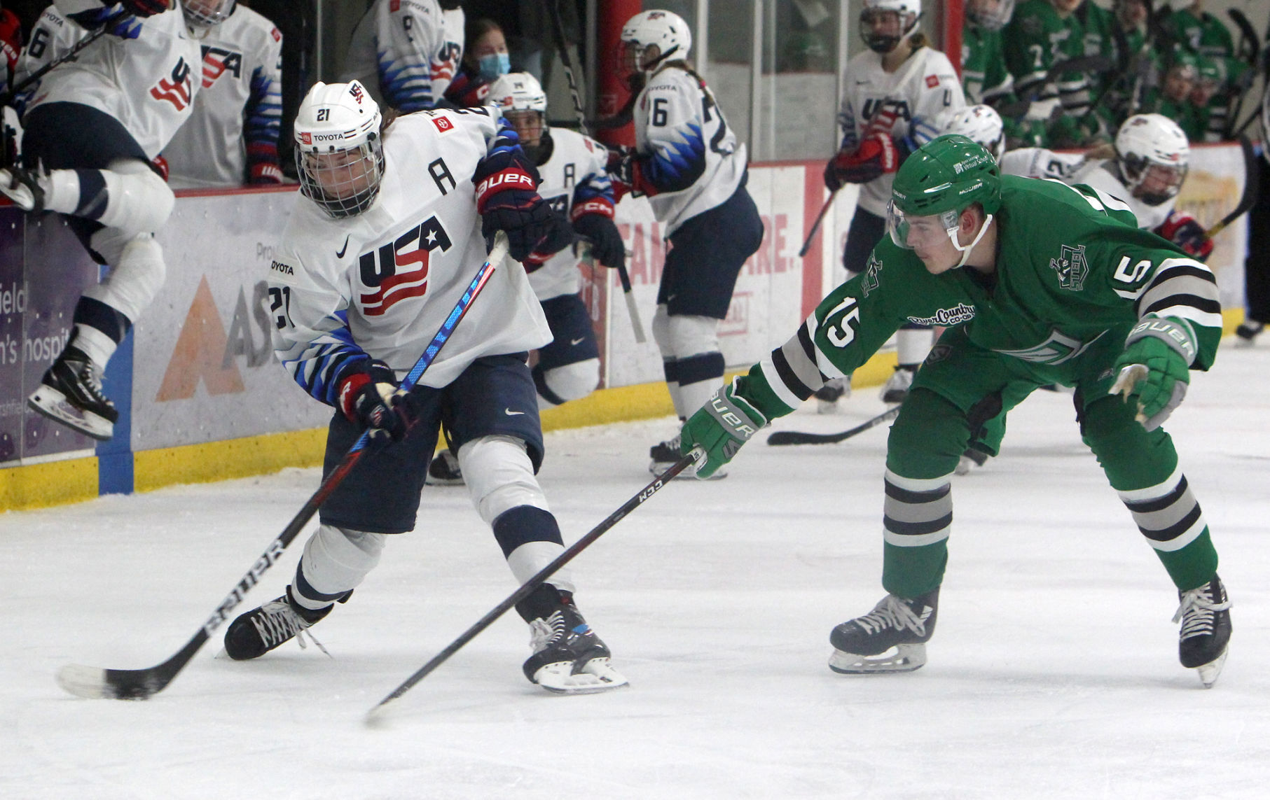 U.S. Women's Olympic National Team vs Chippewa Steel 12-6-21